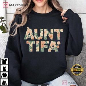 Aunt Tifa Floral Funny Political T Shirt (1)
