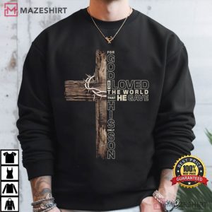 Christian Cross John 316 Religious Bible Verse T Shirt (4)