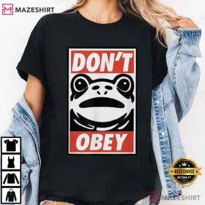 Anti Trump Portland Frog Don’t Obey Liberal Feminism T-Shirt