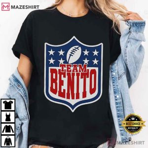 Team Benito Retro Football Shield T Shirt (2)