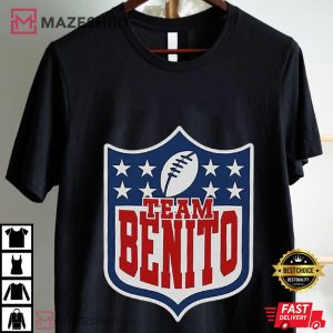 Team Benito Retro Football Shield T Shirt (4)