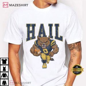Hail Michigan Wolverines University Football Vintage T-Shirt