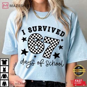 I Survived 67 Six Seven Days Of School T Shirt (1)