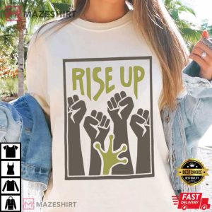 Rise Up Frog Hand Screen Political T Shirt (4)