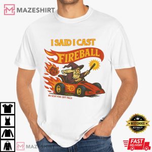 Wizard Cast Fireball Funny DnD Dungeon Master T Shirt (4)