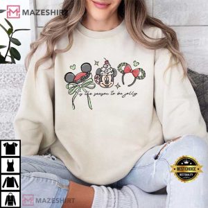 Mickey Disney Christmas Tis The Season To Be Jolly T Shirt (4)