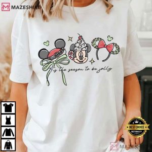 Mickey Disney Christmas Tis The Season To Be Jolly T Shirt (2)
