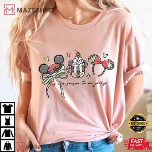 Mickey Disney Christmas Tis The Season To Be Jolly T Shirt (3)