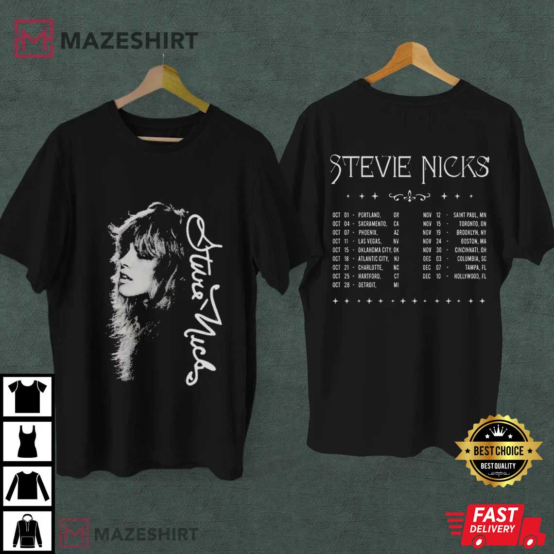 Stevie Nicks Tour 2025 Music Concert T-Shirt Stevie Nicks Tour 2025 Music Concert T-Shirt