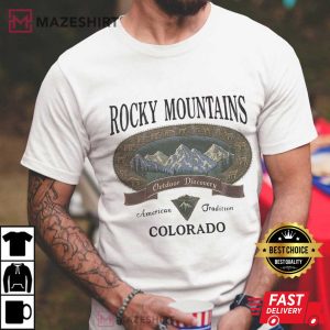 Rocky Mountains Colorado Outdoor Discovery Hiking T-Shirt
