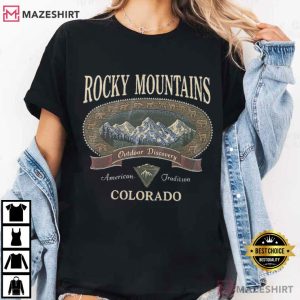 Rocky Mountains Colorado Outdoor Discovery Hiking T Shirt (2)