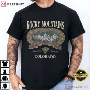 Rocky Mountains Colorado Outdoor Discovery Hiking T Shirt (3)