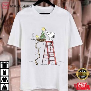 Snoopy Charlie Brown Christmas Tree T Shirt (1)