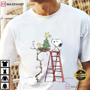 Snoopy Charlie Brown Christmas Tree T Shirt (2)