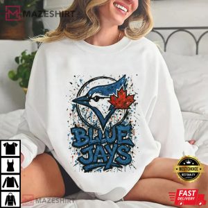 Toronto Blue Jays Baseball Canada Maple Leaf Graffiti Art T Shirt (4)