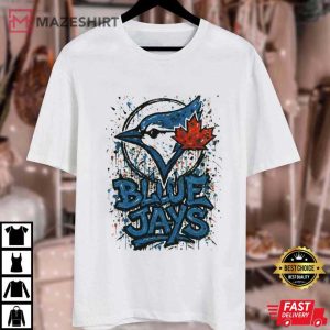 Toronto Blue Jays Baseball Canada Maple Leaf Graffiti Art T Shirt (2)
