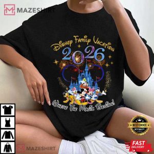 Disney Family Vacation 2026 Where The Magic Begins T-Shirt
