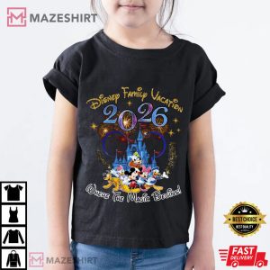 Disney Family Vacation 2026 Where The Magic Begins T Shirt (3)