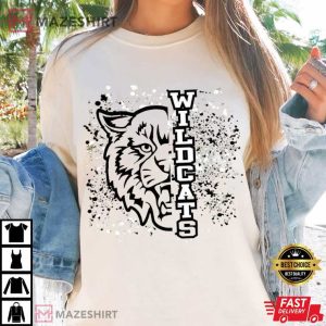 Wildcat Logo Mascot School Spirit Shirt Game Day Custom T Shirt (2)