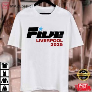 FIVE Liverpool Concert Music Custom Your City T Shirt (1)