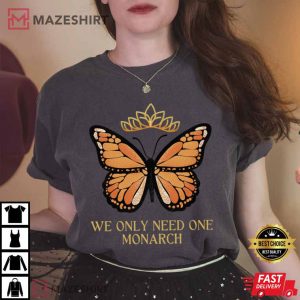 No Kings Monarch Butterfly Anti Trump Political Protest T Shirt (3)