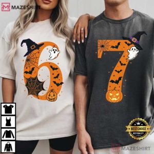 Six Seven 67 76 Funny Halloween Meme Couples Shirts