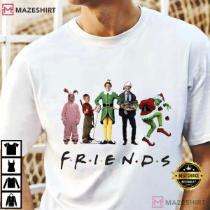 Friends Christmas Movie Watching T Shirt (2)