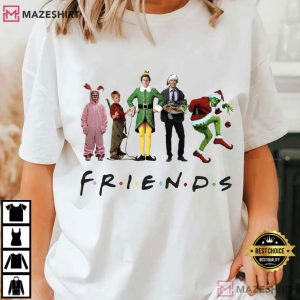 Friends Christmas Movie Watching T Shirt (3)