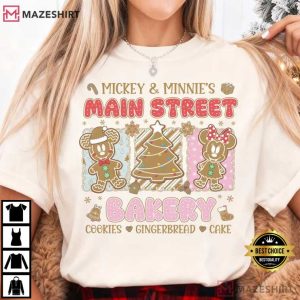 Mickey And Minnie’s Main Street Bakery Christmas T Shirt (7)
