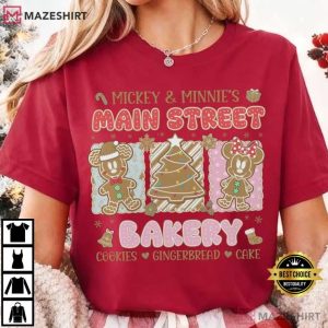 Mickey And Minnie’s Main Street Bakery Christmas T Shirt (1)