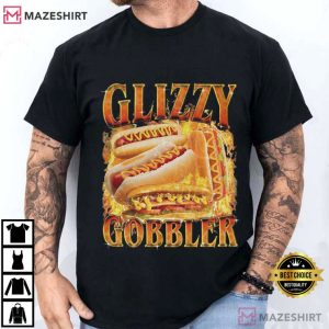 Glizzy Gobbler Faded Funny Meme Hot Dog T Shirt (2)