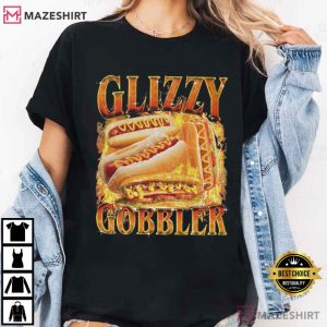 Glizzy Gobbler Faded Funny Meme Hot Dog T Shirt (3)