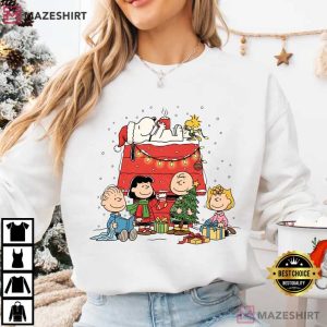 Snoopy Christmas Peanuts Family Holiday T Shirt (3)