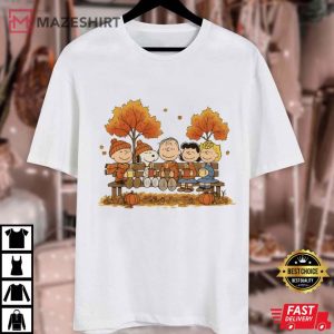 Snoopy Fall Peanuts Thanksgiving T Shirt (1)