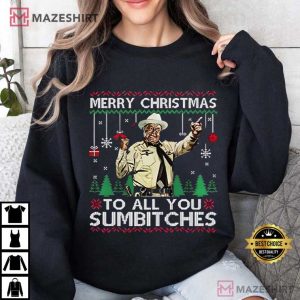 Smokey And The Bandit Merry Christmas Too All You Sumbitches T Shirt (4)