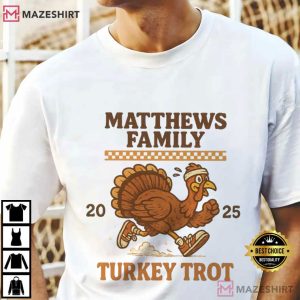 Turkey Trot Thanksgiving 2025 Custom Family Name T Shirt (2)