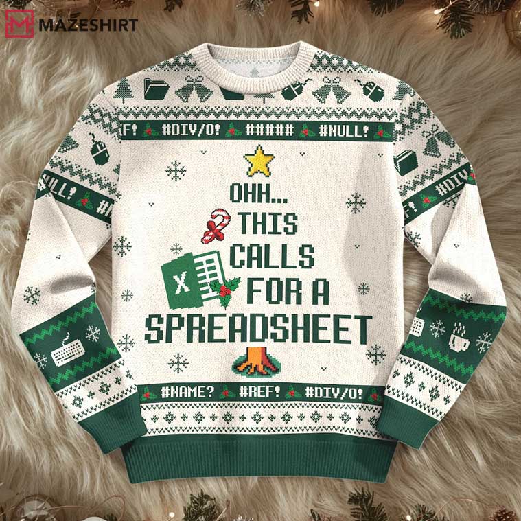 This Calls For A Spreadsheet The Office Ugly Sweater