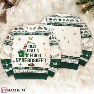 This Calls For A Spreadsheet The Office Ugly Sweater