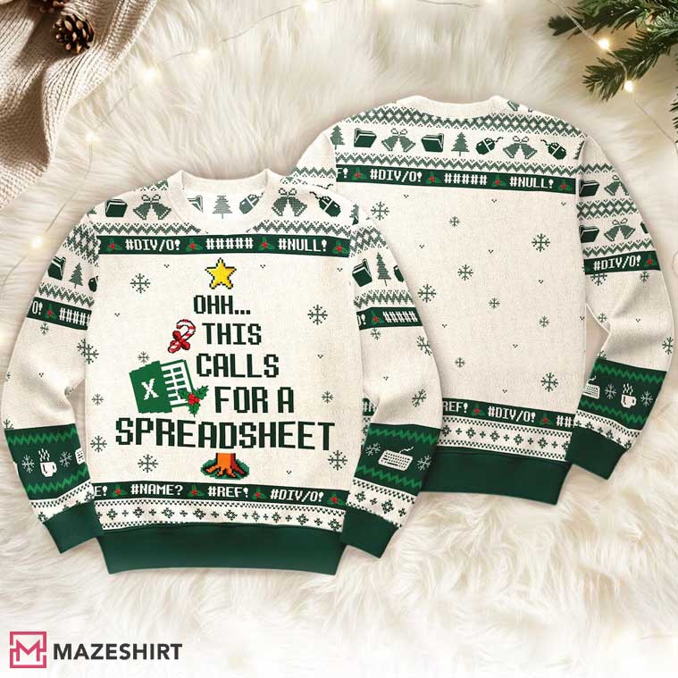 This Calls For A Spreadsheet The Office Ugly Sweater