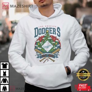 Los Angeles Dodgers Christmas Baseball T Shirt (2)