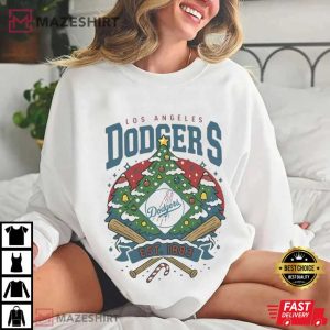 Los Angeles Dodgers Christmas Baseball T Shirt (3)