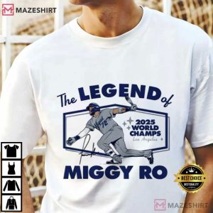 Miguel Rojas Los Angeles Dodgers The Legend Of Miggy Ro T Shirt (1)