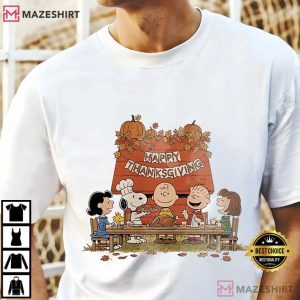 Peanuts Snoopy Charlie Brown Thanksgiving Holiday T-Shirt