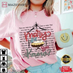 Mary Did You Know Christmas Christian Bible Verse T Shirt (3)