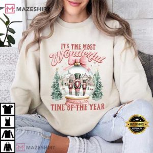 Christmas Nutcracker And Snow Globe T Shirt (1)