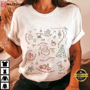 Subtle Anti Trump Christmas Coquette Political T Shirt (1)