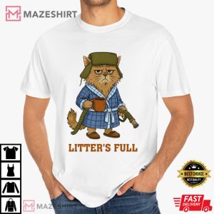 Litter’s Full Cat Parody Funny National Lampoon’s Christmas T-Shirt