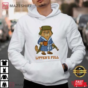 Litter's Full Cat Parody Funny National Lampoon's Christmas T Shirt (3)
