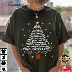 Protect Democracy Christmas Tree Anti Trump T Shirt (4)