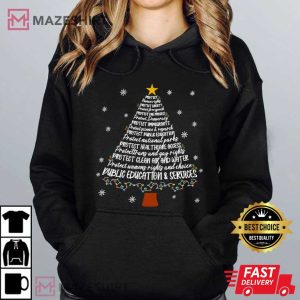 Protect Democracy Christmas Tree Anti Trump T Shirt (2)